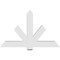 Ekena Millwork Kennewick Architectural Grade PVC Gable Bracket, 60"W x 37 1/2"H x 4"D x 6"F, 15/12 Pitch GBP060X38X0406KEN00 - alternate 3